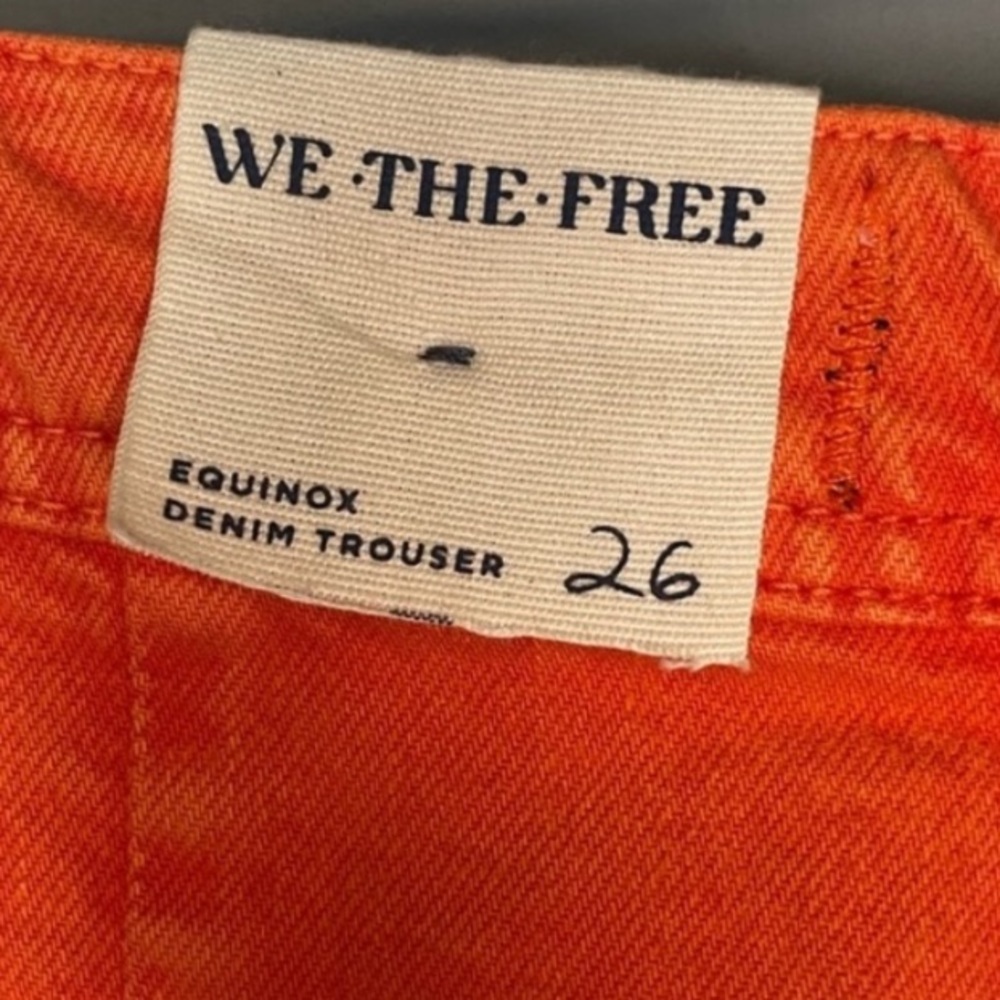 NWOT Free People We The Free Denim Equinox Trouser Wide Leg Pants - Picture 14 of 15